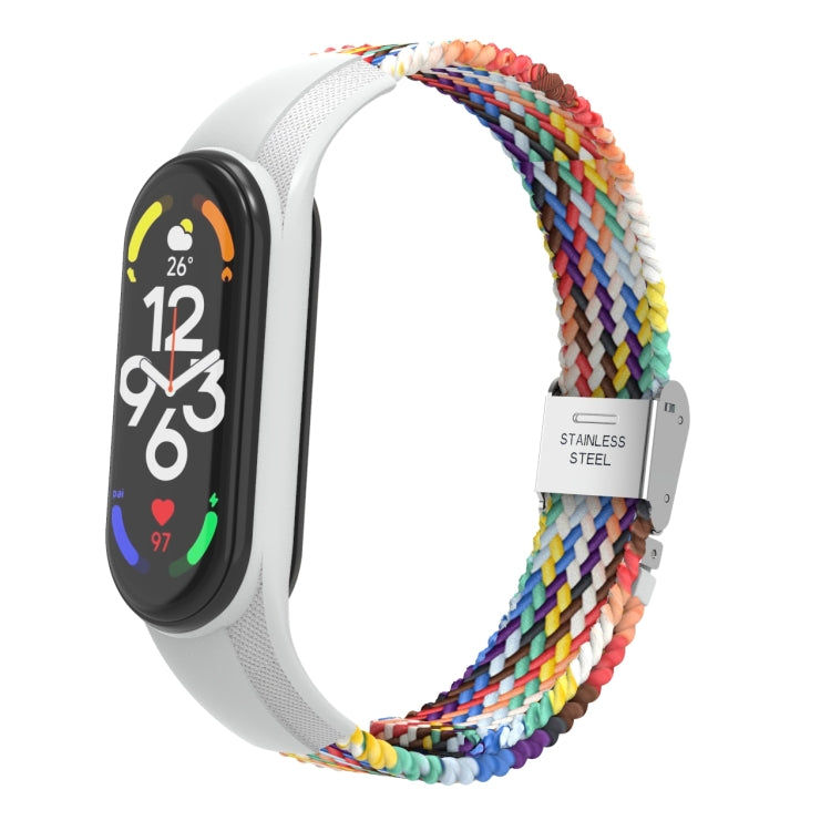 Cinturino integrato intrecciato in nylon regolabile, For Xiaomi Mi Band 7