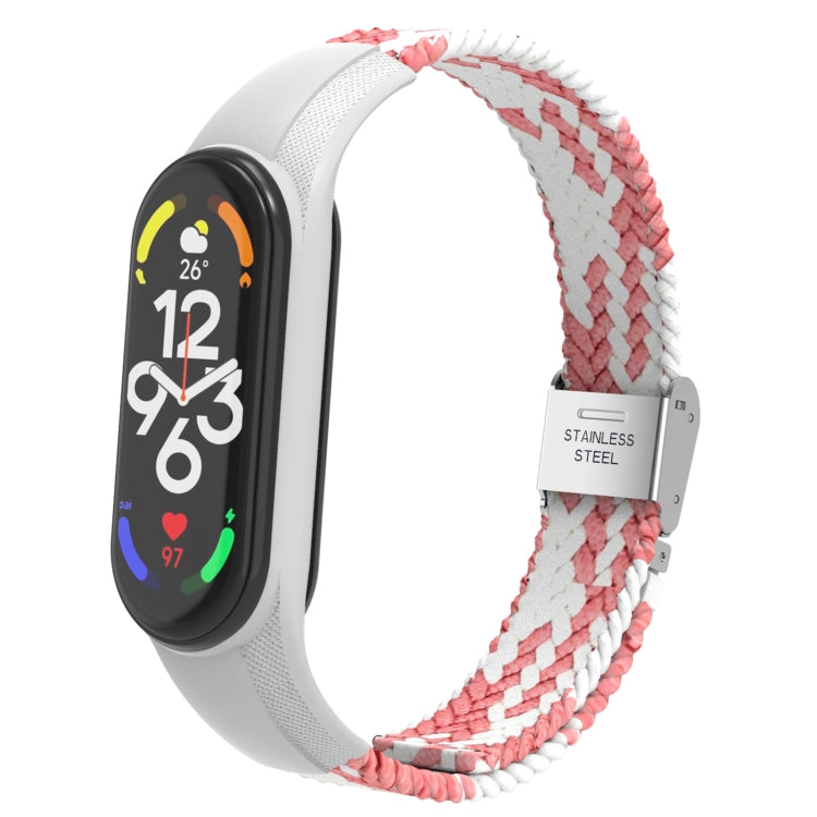 Cinturino integrato intrecciato in nylon regolabile, For Xiaomi Mi Band 7