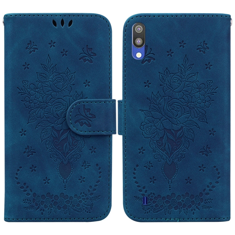 Custodia per telefono in pelle goffrata farfalla rosa, For Samsung Galaxy A22 5G, For Samsung Galaxy A03 166mm, For Samsung Galaxy A03 Core, For Samsung Galaxy A10 / M10