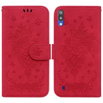 Custodia per telefono in pelle goffrata farfalla rosa, For Samsung Galaxy A22 5G, For Samsung Galaxy A03 166mm, For Samsung Galaxy A03 Core, For Samsung Galaxy A10 / M10