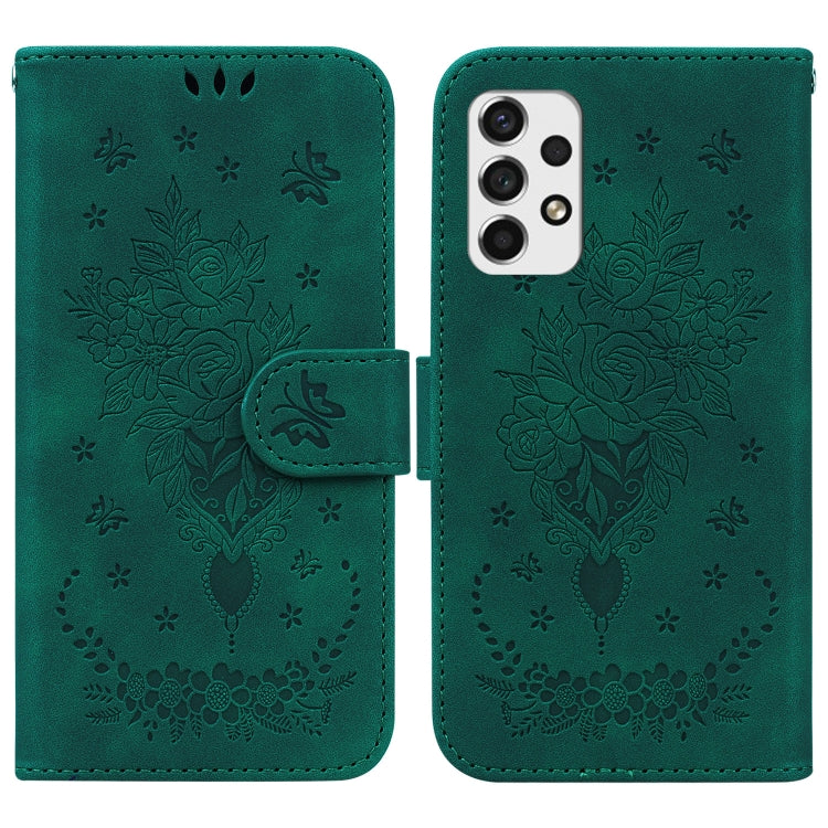 Custodia per telefono in pelle goffrata farfalla rosa, For Samsung Galaxy A10e / A20e, For Samsung Galaxy A13 4G, For Samsung Galaxy A20 / A30, For Samsung Galaxy A33 5G