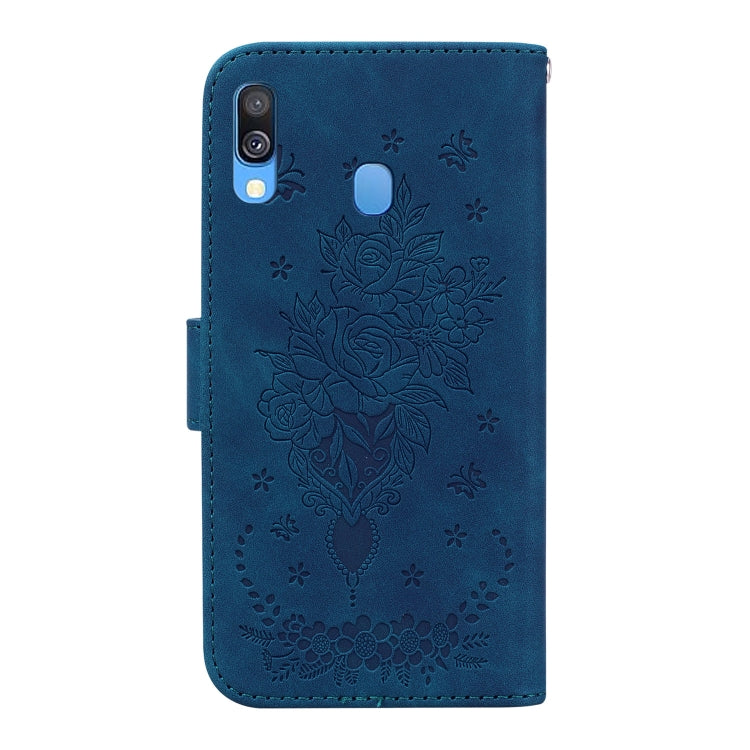 Custodia per telefono in pelle goffrata farfalla rosa, For Samsung Galaxy A40, For Samsung Galaxy A50 / A30s / A50s, For Samsung Galaxy A53 5G, For Samsung Galaxy A70 / A70s