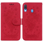 Custodia per telefono in pelle goffrata farfalla rosa, For Samsung Galaxy A40, For Samsung Galaxy A50 / A30s / A50s, For Samsung Galaxy A53 5G, For Samsung Galaxy A70 / A70s