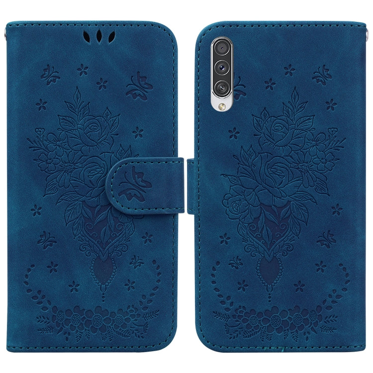 Custodia per telefono in pelle goffrata farfalla rosa, For Samsung Galaxy A40, For Samsung Galaxy A50 / A30s / A50s, For Samsung Galaxy A53 5G, For Samsung Galaxy A70 / A70s