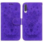 Custodia per telefono in pelle goffrata farfalla rosa, For Samsung Galaxy A40, For Samsung Galaxy A50 / A30s / A50s, For Samsung Galaxy A53 5G, For Samsung Galaxy A70 / A70s