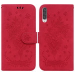 Custodia per telefono in pelle goffrata farfalla rosa, For Samsung Galaxy A40, For Samsung Galaxy A50 / A30s / A50s, For Samsung Galaxy A53 5G, For Samsung Galaxy A70 / A70s