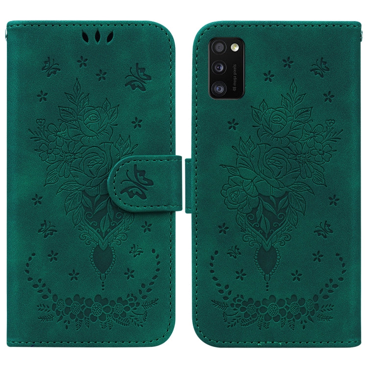 Custodia per telefono in pelle goffrata farfalla rosa, For Samsung Galaxy A73 5G, For Samsung Galaxy A11 / M11 EU Version, For Samsung Galaxy A41, For Samsung Galaxy A02s US Version