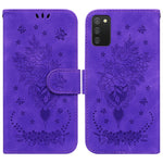 Custodia per telefono in pelle goffrata farfalla rosa, For Samsung Galaxy A73 5G, For Samsung Galaxy A11 / M11 EU Version, For Samsung Galaxy A41, For Samsung Galaxy A02s US Version