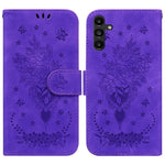 Custodia per telefono in pelle goffrata farfalla rosa, For Samsung Galaxy A02s EU Version, For Samsung Galaxy A03s US Version, For Samsung Galaxy A03s EU Version, For Samsung Galaxy A13 5G