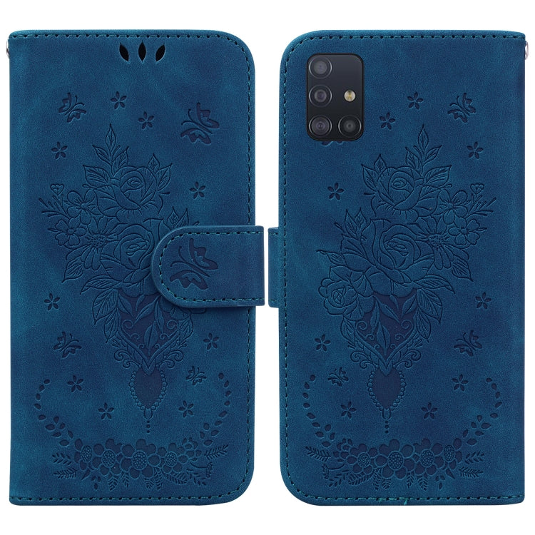 Custodia per telefono in pelle goffrata farfalla rosa, For Samsung Galaxy A71 5G, For Samsung Galaxy A72 5G / 4G, For Samsung Galaxy A02 / M02 4G Indian, For Samsung Galaxy A12 5G