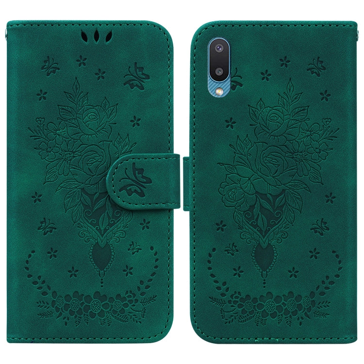Custodia per telefono in pelle goffrata farfalla rosa, For Samsung Galaxy A71 5G, For Samsung Galaxy A72 5G / 4G, For Samsung Galaxy A02 / M02 4G Indian, For Samsung Galaxy A12 5G
