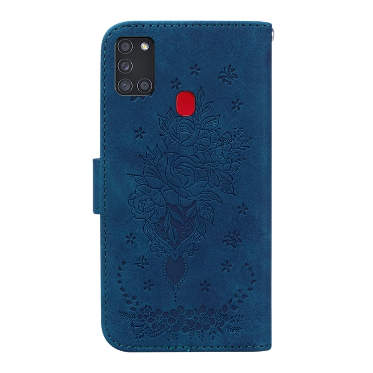 Custodia per telefono in pelle goffrata farfalla rosa, For Samsung Galaxy A21s, For Samsung Galaxy A22 4G, For Samsung Galaxy A31, For Samsung Galaxy A32 4G