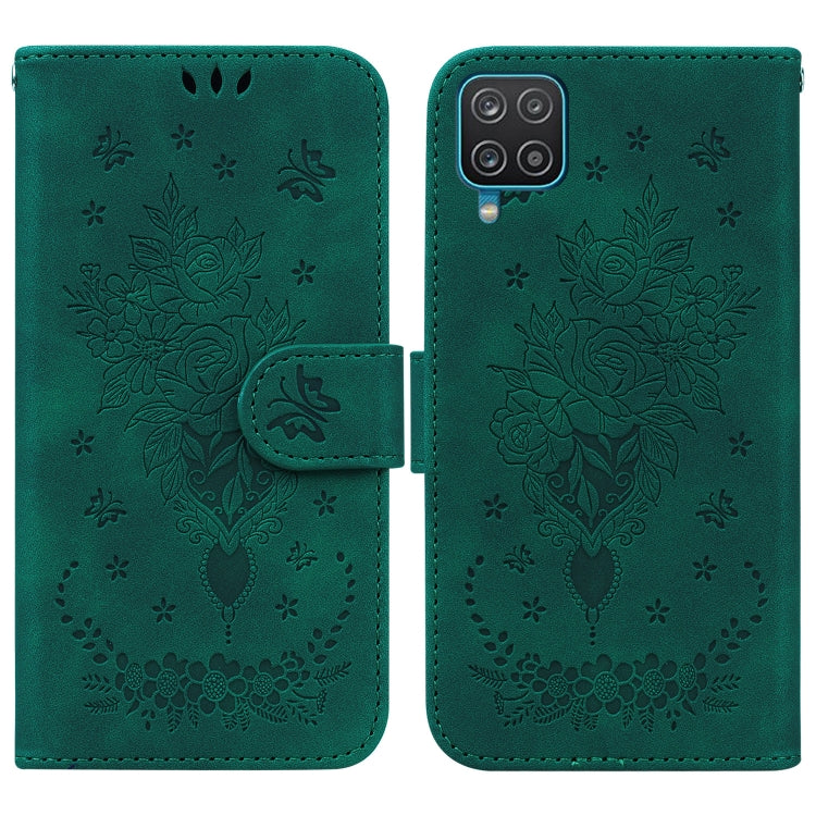 Custodia per telefono in pelle goffrata farfalla rosa, For Samsung Galaxy A21s, For Samsung Galaxy A22 4G, For Samsung Galaxy A31, For Samsung Galaxy A32 4G