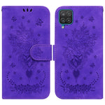 Custodia per telefono in pelle goffrata farfalla rosa, For Samsung Galaxy A32 5G, For Samsung Galaxy A42 5G
