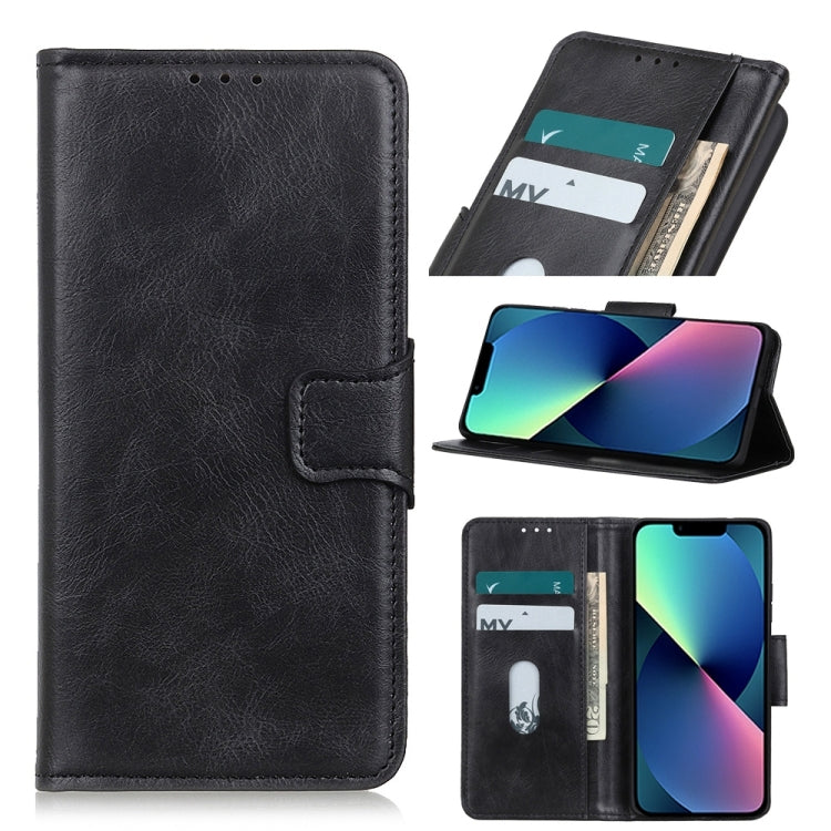 Custodia per telefono in pelle a vibrazione orizzontale con texture cavallo pazzo Mirren, For iPhone 14, For iPhone 14 Max, For iPhone 14 Pro, For iPhone 14 Pro Max