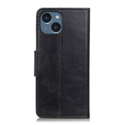 Custodia per telefono in pelle a vibrazione orizzontale con texture cavallo pazzo Mirren, For iPhone 14, For iPhone 14 Max, For iPhone 14 Pro, For iPhone 14 Pro Max