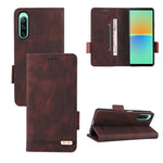 Custodia per cellulare in pelle con chiusura magnetica, For Sony Xperia 1 IV, For Sony Xperia 10 IV, For Sony Xperia Ace III, For Samsung Galaxy A22 5G