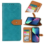 Custodia portafoglio in pelle PU con rilievo floreale per iPhone