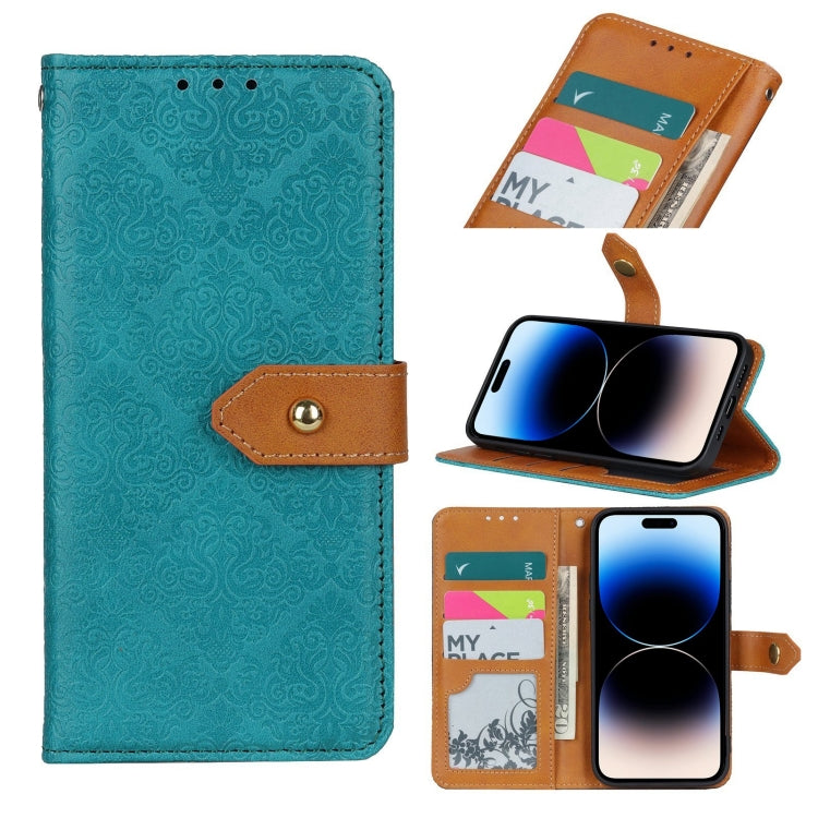 Custodia portafoglio in pelle PU con rilievo floreale per iPhone