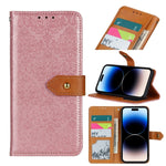 Custodia portafoglio in pelle PU con rilievo floreale per iPhone