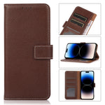 Custodia portafoglio in pelle per iPhone 14