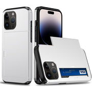 Custodia protettiva antiurto per telefono con slot per schede scorrevoli, For iPhone 14 Pro, For iPhone 14 Pro Max