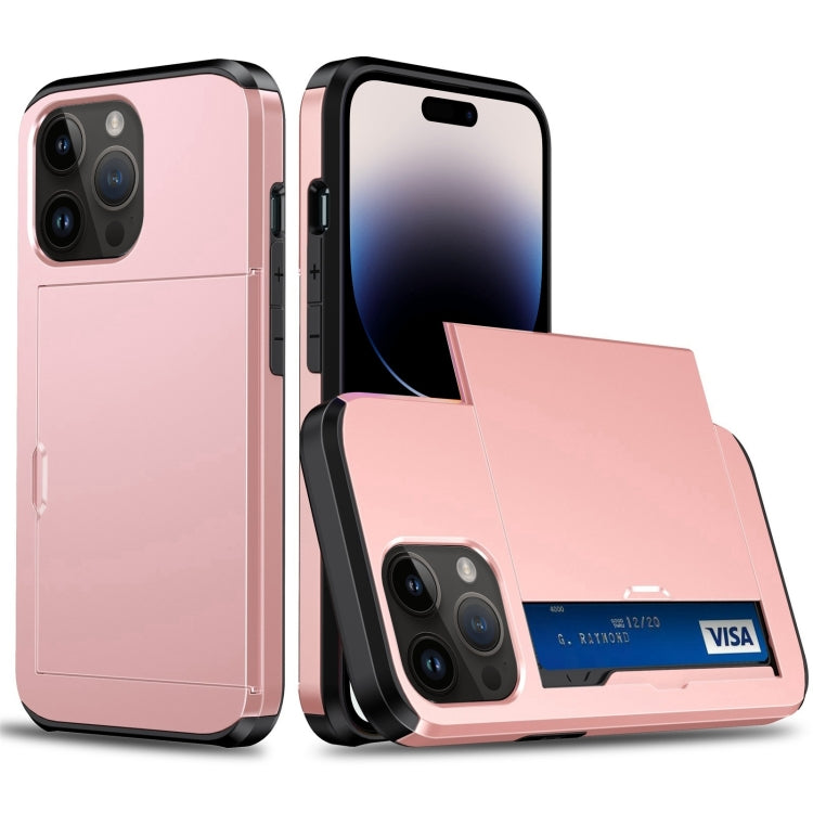 Custodia antiurto con slot carte per iPhone 14 Pro Max
