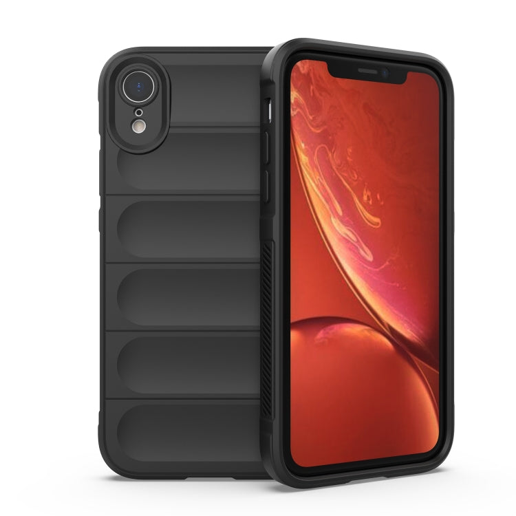 Magic Shield TPU + custodia per telefono in flanella, For iPhone XR, For iPhone XS / X