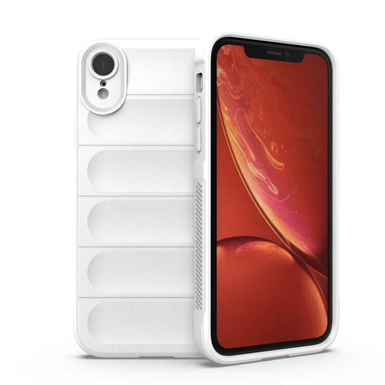 Custodia TPU con flanella per iPhone XR e XS