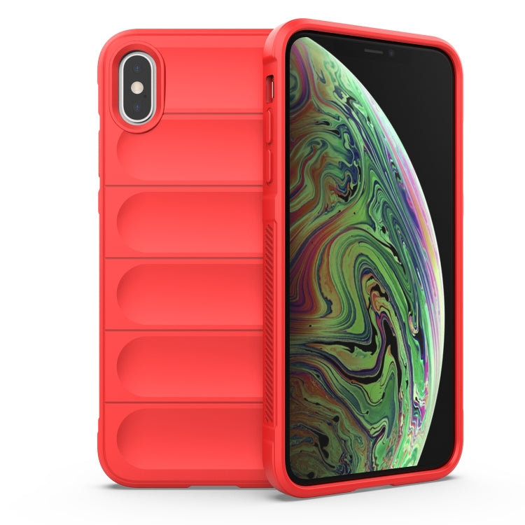 Custodia TPU con flanella per iPhone XR e XS