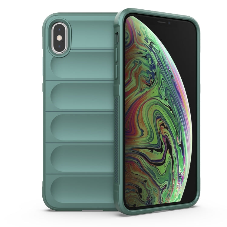 Custodia TPU con flanella per iPhone XR e XS