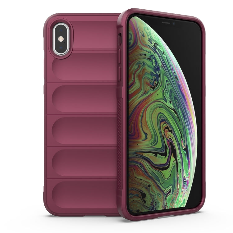 Custodia TPU con flanella per iPhone XR e XS