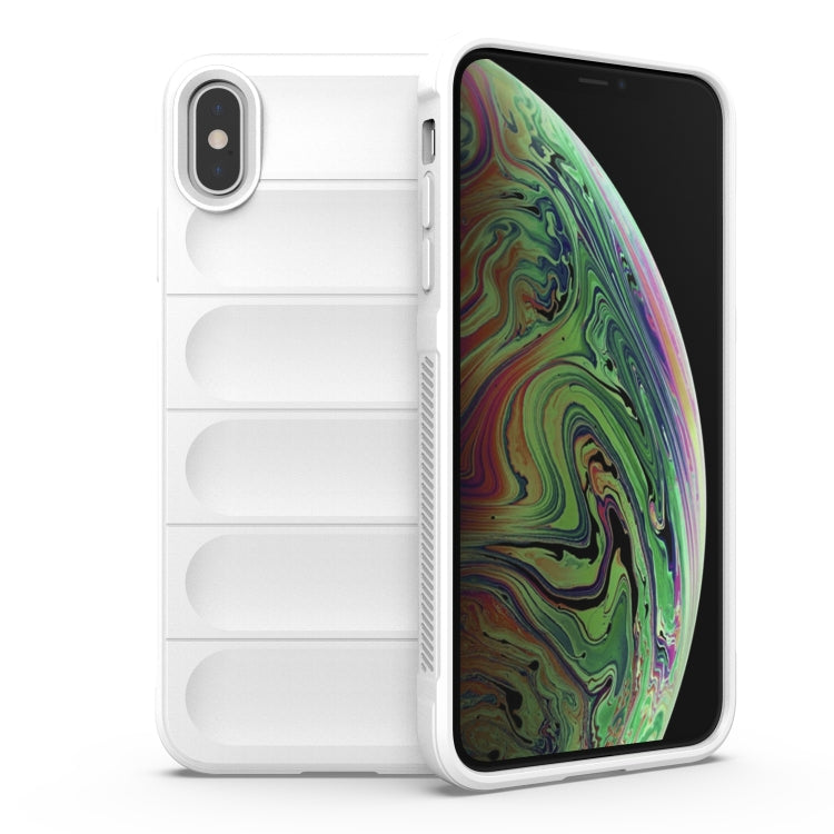 Custodia TPU con flanella per iPhone XR e XS