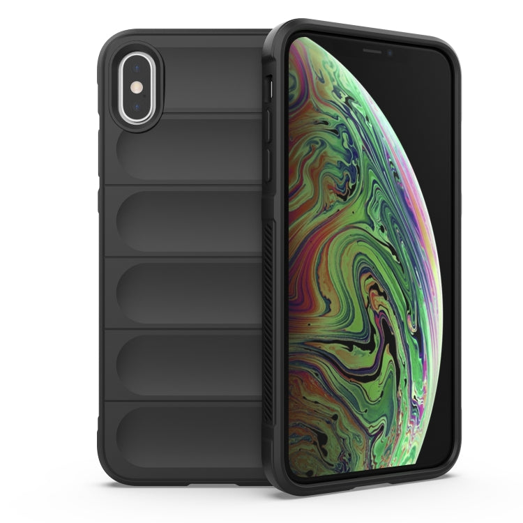 Magic Shield TPU + custodia per telefono in flanella, For iPhone XS Max