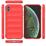Magic Shield TPU + custodia per telefono in flanella, For iPhone XS Max