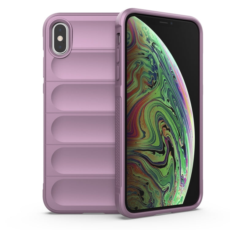 Custodia TPU con flanella per iPhone XS Max