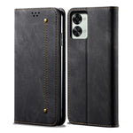 Custodia per telefono in pelle con texture denim, For OnePlus Nord 2T, For vivo S15e / T1 5G Snapdragon 778G, For Xiaomi 12 Lite