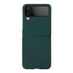 Custodia per telefono in vera pelle con trama di pecora, For Samsung Galaxy Z Flip4