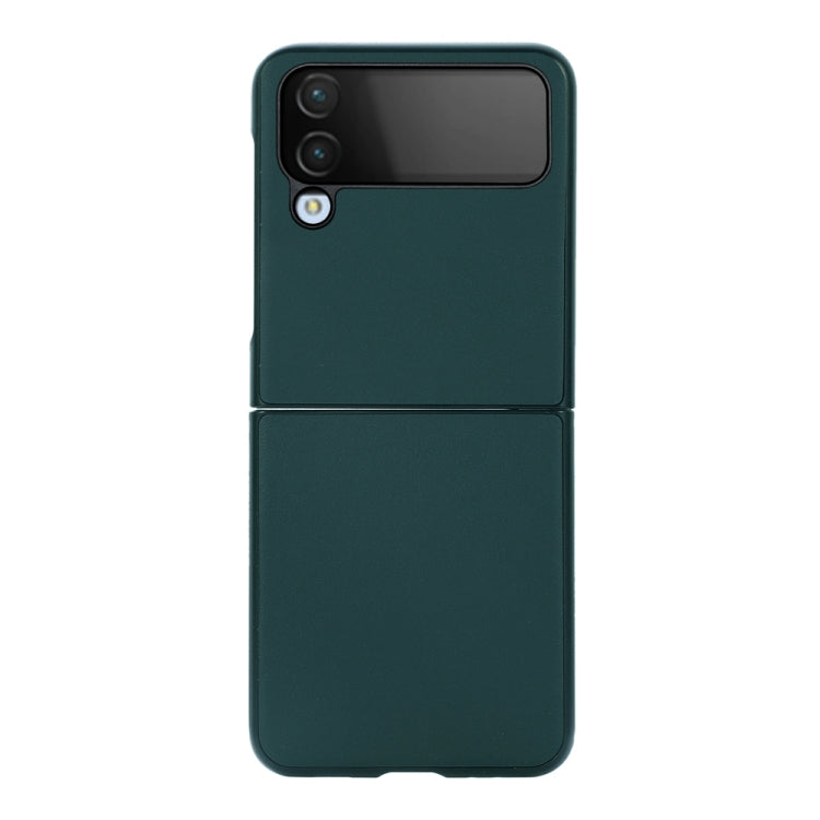 Custodia per telefono in vera pelle con trama di pecora, For Samsung Galaxy Z Flip4