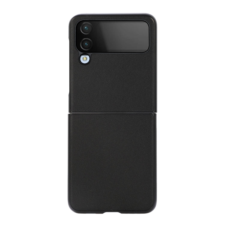 Custodia per telefono in vera pelle con trama di pecora, For Samsung Galaxy Z Flip4