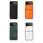 Custodia per telefono bicolore Litchi Texture, For Samsung Galaxy Z Flip4