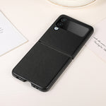 Custodia per telefono bicolore Litchi Texture, For Samsung Galaxy Z Flip4
