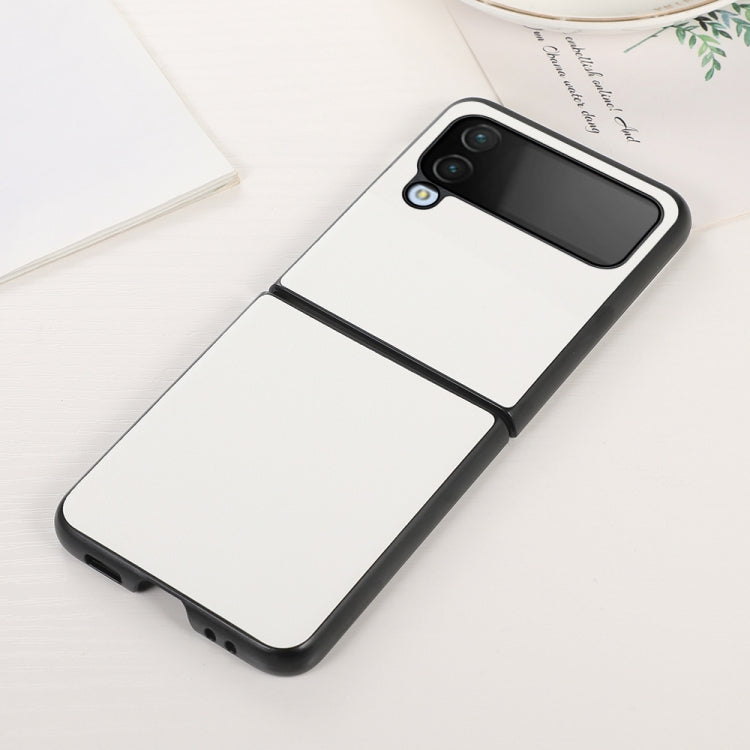 Custodia per telefono bicolore Litchi Texture, For Samsung Galaxy Z Flip4