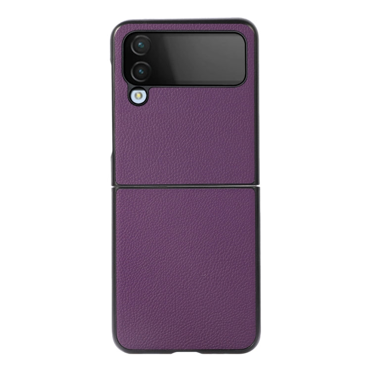 Custodia per telefono in pelle protettiva antiurto in vera pelle, For Samsung Galaxy Z Flip4