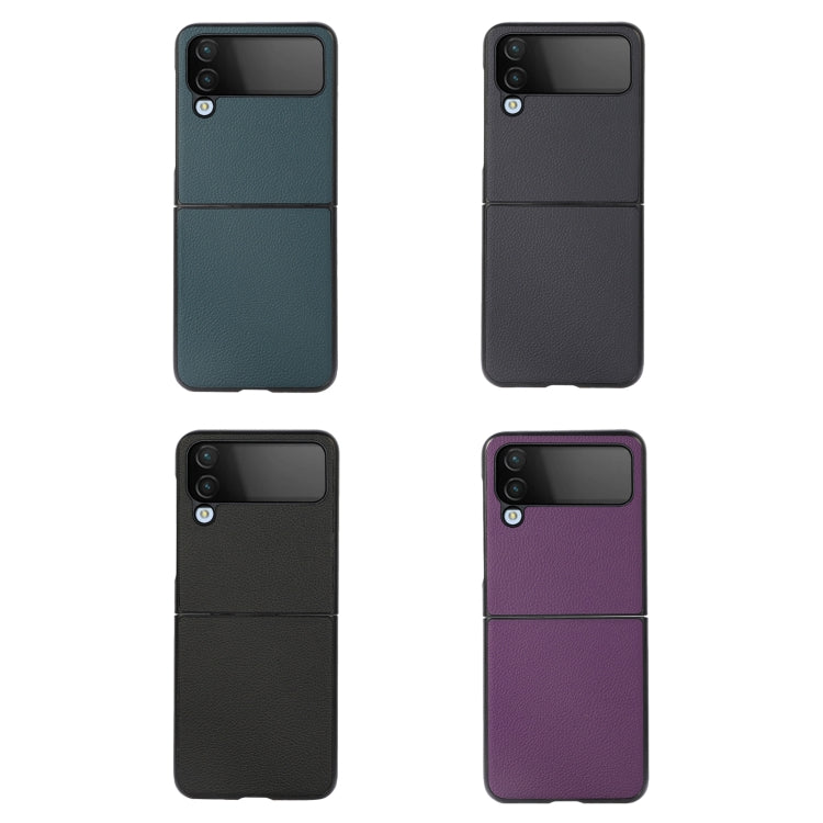 Custodia per telefono in pelle protettiva antiurto in vera pelle, For Samsung Galaxy Z Flip4