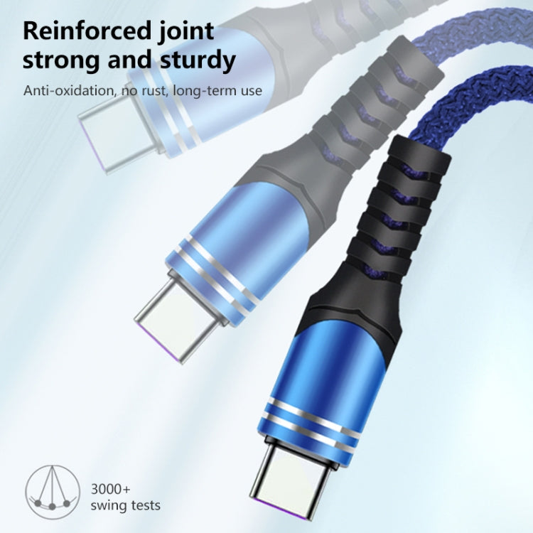 Cavo ricarica USB tessuto 6A 1m USB-C Micro USB