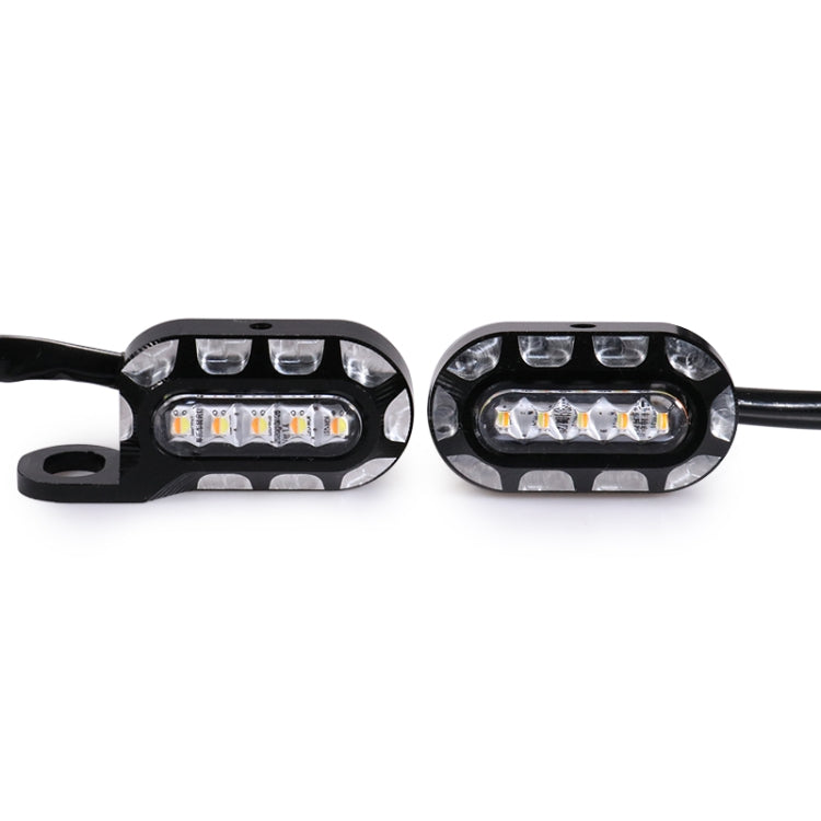 HP-Z058 Specchietto retrovisore modificato per moto LED Indicatore di direzione per Harley Sportster XL 883/1200, For Honda / Yamaha / Kawasaki-Black White, Black, Electroplating White, Electroplating Black