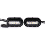 HP-Z058 Specchietto retrovisore modificato per moto LED Indicatore di direzione per Harley Sportster XL 883/1200, For Honda / Yamaha / Kawasaki-Black White, Black, Electroplating White, Electroplating Black