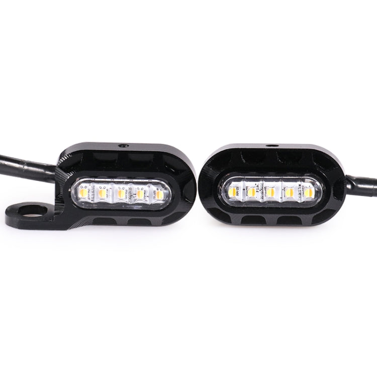 HP-Z058 Specchietto retrovisore modificato per moto LED Indicatore di direzione per Harley Sportster XL 883/1200, For Honda / Yamaha / Kawasaki-Black White, Black, Electroplating White, Electroplating Black