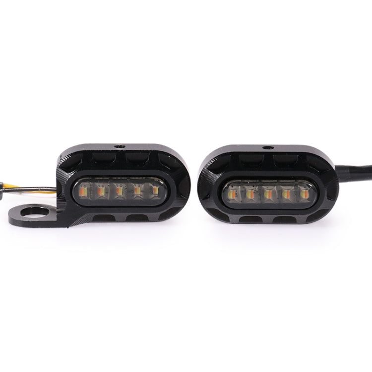 HP-Z058 Specchietto retrovisore modificato per moto LED Indicatore di direzione per Harley Sportster XL 883/1200, For Honda / Yamaha / Kawasaki-Black White, Black, Electroplating White, Electroplating Black